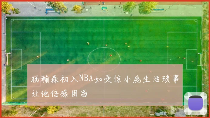 杨瀚森初入NBA如受惊小鹿生活琐事让他倍感困惑